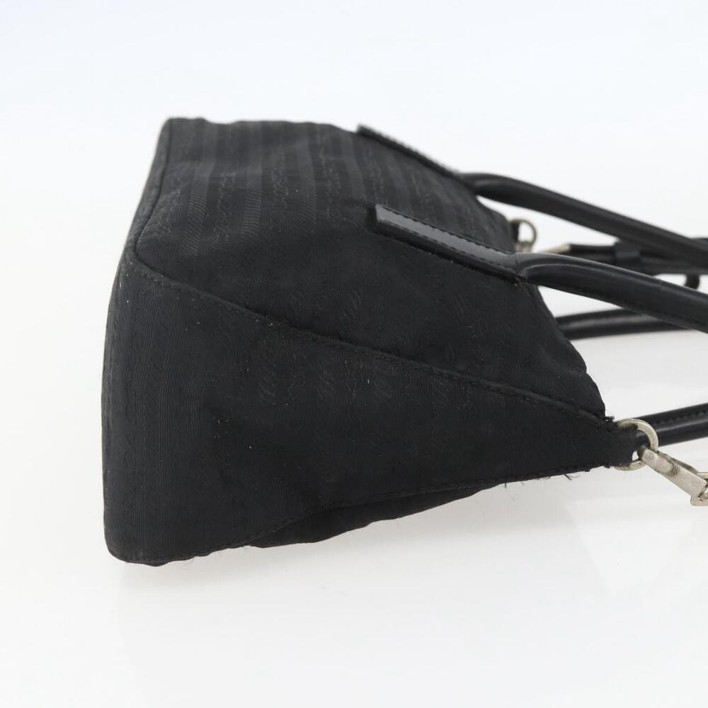 PRADA Hand Bag Nylon 2way Black Silver Auth BA9174 - Picture 4 of 16